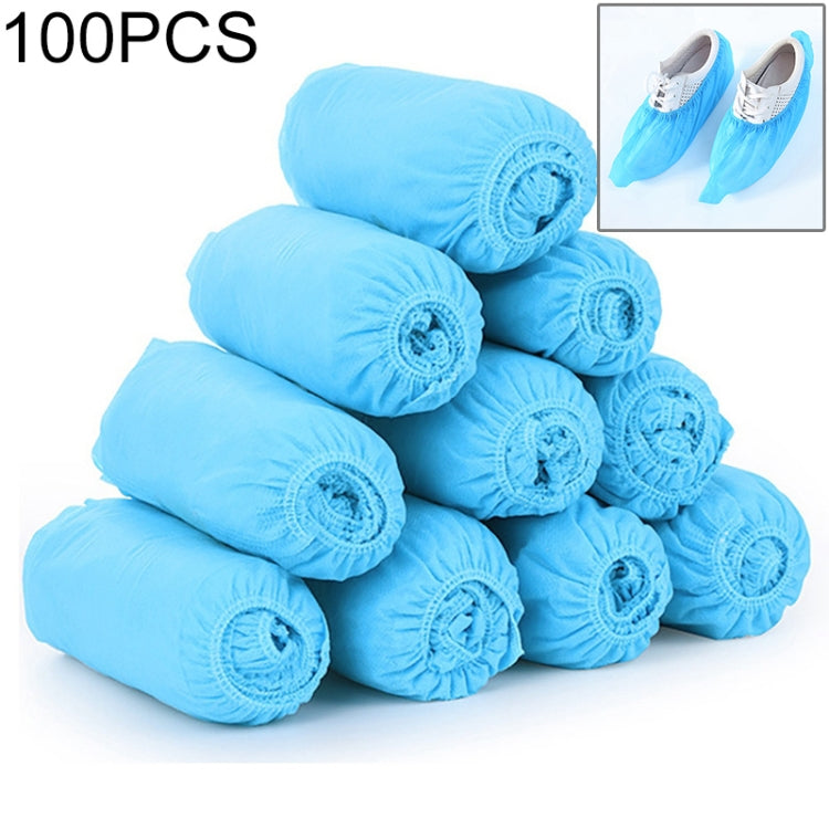 100 PCS 400g Copriscarpe monouso Pulizia interna Pavimento addensare Copriscarpe in tessuto non tessuto, Fabric Overshoes