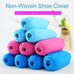 100 PCS 400g Copriscarpe monouso Pulizia interna Pavimento addensare Copriscarpe in tessuto non tessuto, Fabric Overshoes