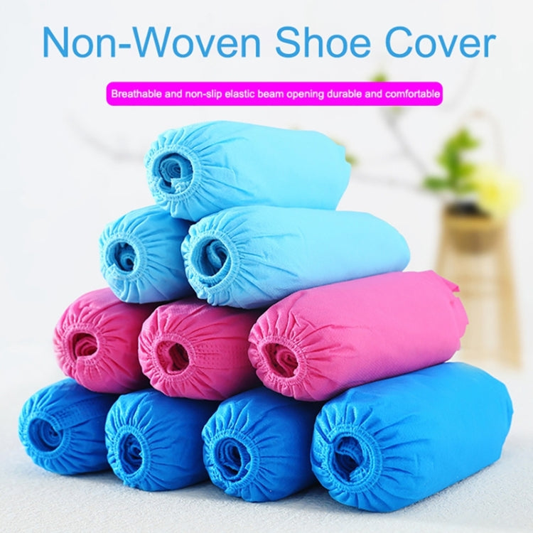 100 PCS 400g Copriscarpe monouso Pulizia interna Pavimento addensare Copriscarpe in tessuto non tessuto, Fabric Overshoes