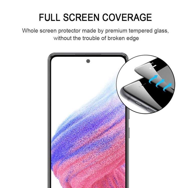 Pellicola protettiva per schermo in vetro temperato con copertura completa della colla, For Samsung Galaxy A53 5G (1 PC)