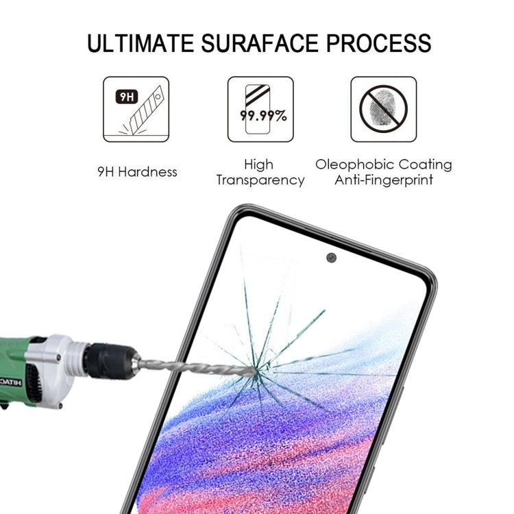 Pellicola protettiva per schermo in vetro temperato con copertura completa della colla, For Samsung Galaxy A53 5G (1 PC)