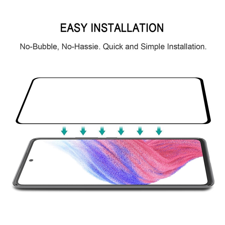 Pellicola in vetro temperato con protezione per schermo a copertura completa da 25 pezzi, For Samsung Galaxy A53 5G (25 PCS)