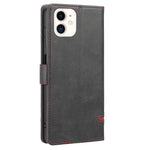 Custodia portafoglio in pelle con flip per iPhone 11 e 12