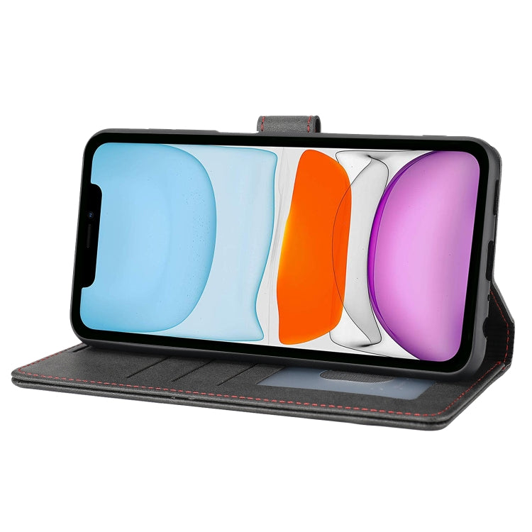 Custodia portafoglio in pelle con flip per iPhone 11 e 12