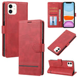 Custodia portafoglio in pelle con flip per iPhone 11 e 12