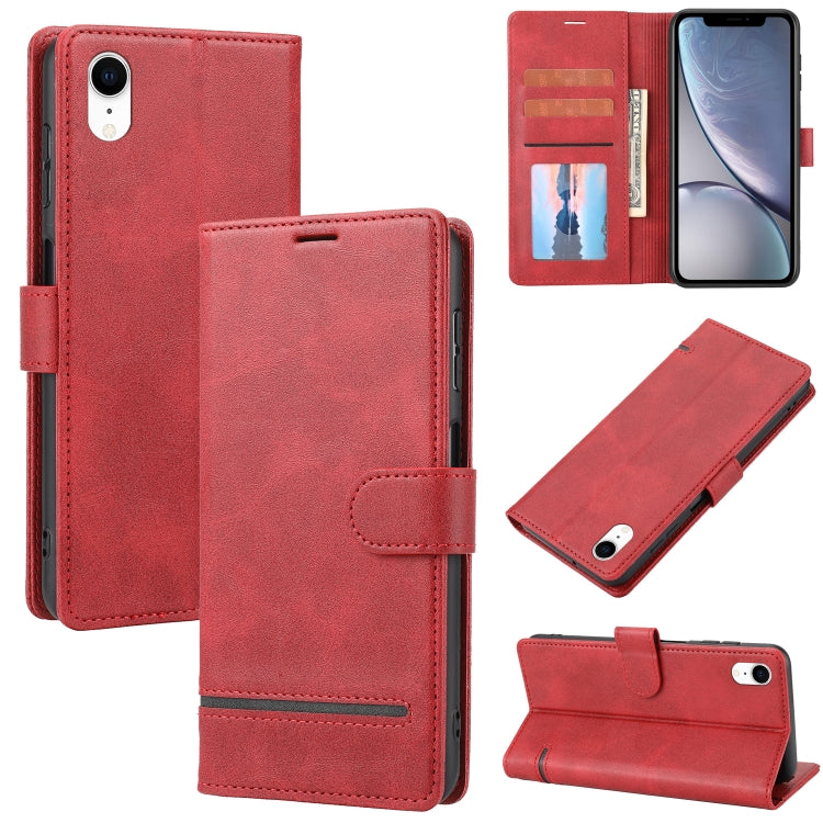 Custodia portafoglio in pelle con flip per iPhone XR e compatibil