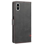Custodia portafoglio in pelle per iPhone XS Max e SE