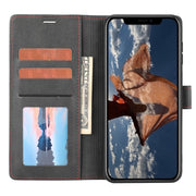 Custodia per telefono in pelle con flip a portafoglio classico, For iPhone XS Max, For iPhone SE 2022 / 2020 / 8 / 7, For iPhone 7 Plus / 8 Plus