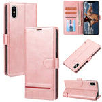 Custodia portafoglio in pelle per iPhone XS Max e SE