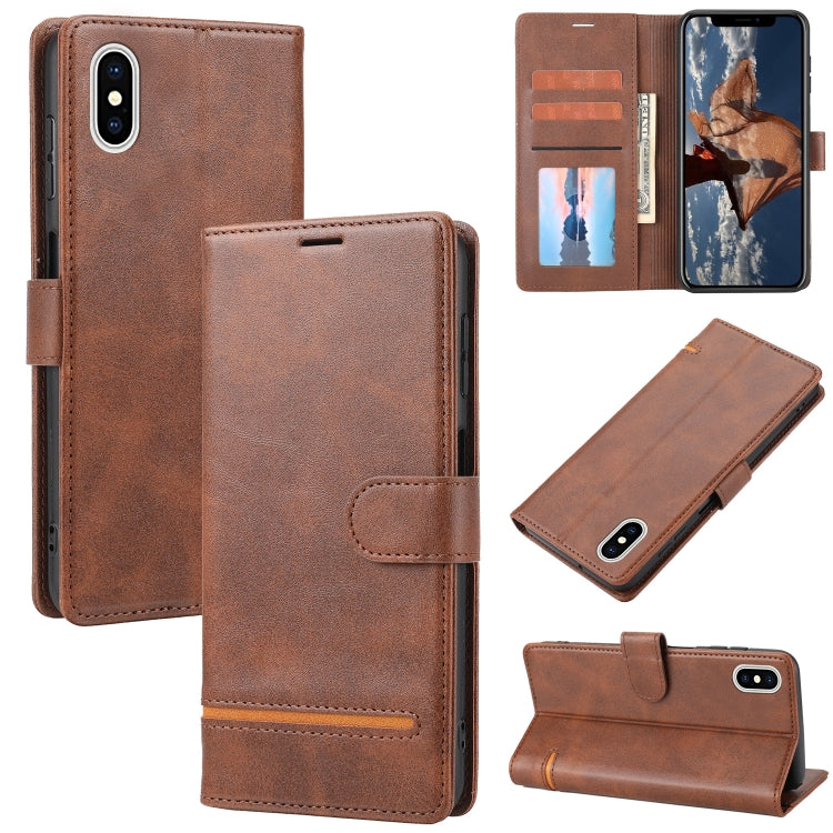 Custodia portafoglio in pelle per iPhone XS Max e SE