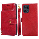 Custodia per cellulare in pelle con cerniera, For OPPO Find X5 Pro, For OPPO K10 5G, For OPPO K10 Pro 5G, For OPPO Reno7 4G/F21 Pro 4G, For OPPO Reno7 5G Global/Find X5 Lite, For OPPO Realme 9 Pro