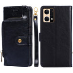 Custodia per cellulare in pelle con cerniera, For OPPO Find X5 Pro, For OPPO K10 5G, For OPPO K10 Pro 5G, For OPPO Reno7 4G/F21 Pro 4G, For OPPO Reno7 5G Global/Find X5 Lite, For OPPO Realme 9 Pro