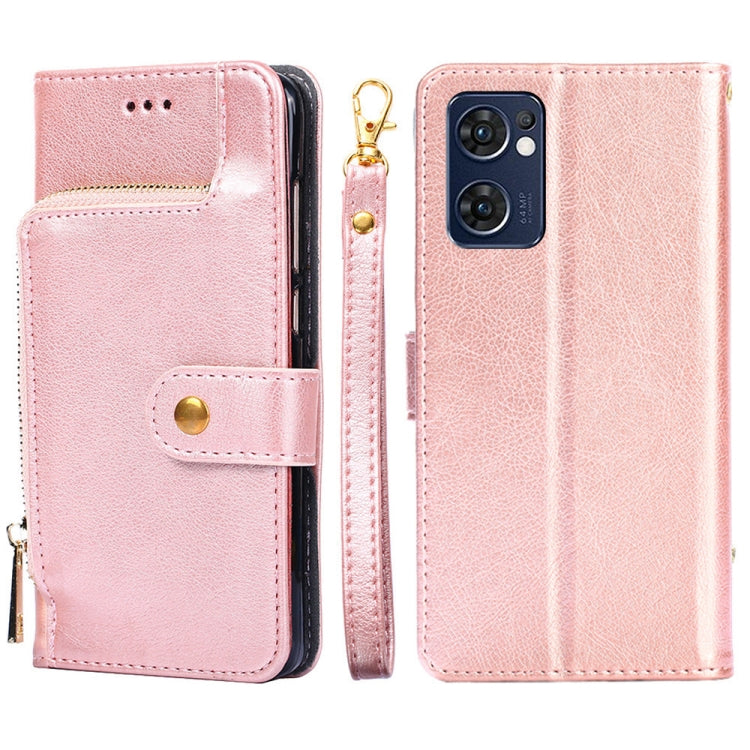 Custodia per cellulare in pelle con cerniera, For OPPO Find X5 Pro, For OPPO K10 5G, For OPPO K10 Pro 5G, For OPPO Reno7 4G/F21 Pro 4G, For OPPO Reno7 5G Global/Find X5 Lite, For OPPO Realme 9 Pro