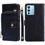 Custodia per cellulare in pelle con cerniera, For vivo iQOO 9 5G, For vivo IQOO Neo6 5G, For vivo iQOO U5 5G, For vivo S12/V23, For vivo S12 Pro/V23 Pro, For vivo X80 Pro China