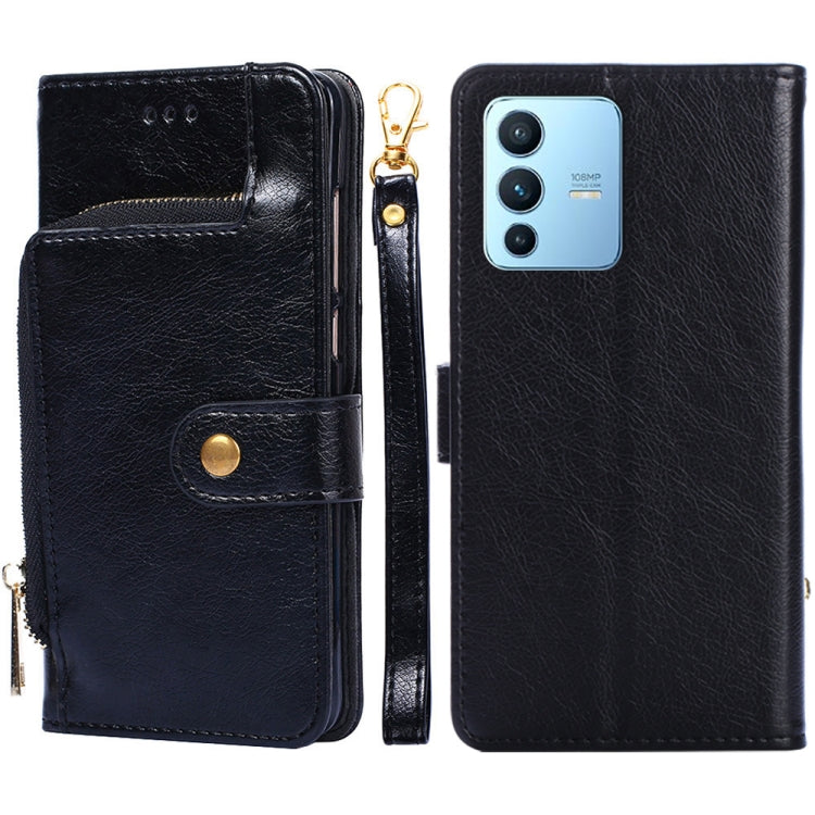 Custodia per cellulare in pelle con cerniera, For vivo iQOO 9 5G, For vivo IQOO Neo6 5G, For vivo iQOO U5 5G, For vivo S12/V23, For vivo S12 Pro/V23 Pro, For vivo X80 Pro China
