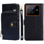 Custodia per cellulare in pelle con cerniera, For vivo X80 China, For vivo Y53s 5G/iQOO Z5x/T1x, For vivo Y55s 5G, For vivo Y76s China/Y74s, For Google Pixel 7 5G, For Huawei nova 9 SE 4G