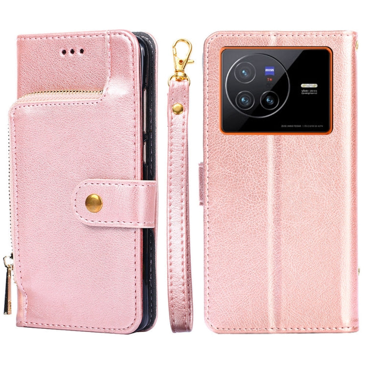 Custodia per cellulare in pelle con cerniera, For vivo X80 China, For vivo Y53s 5G/iQOO Z5x/T1x, For vivo Y55s 5G, For vivo Y76s China/Y74s, For Google Pixel 7 5G, For Huawei nova 9 SE 4G