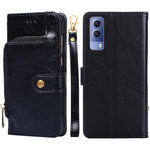 Custodia per cellulare in pelle con cerniera, For vivo X80 China, For vivo Y53s 5G/iQOO Z5x/T1x, For vivo Y55s 5G, For vivo Y76s China/Y74s, For Google Pixel 7 5G, For Huawei nova 9 SE 4G