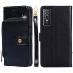 Custodia per cellulare in pelle con cerniera, For vivo X80 China, For vivo Y53s 5G/iQOO Z5x/T1x, For vivo Y55s 5G, For vivo Y76s China/Y74s, For Google Pixel 7 5G, For Huawei nova 9 SE 4G