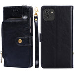 Custodia per cellulare in pelle con cerniera, For Samsung Galaxy A03 EU, For Samsung Galaxy A23 5G, For Samsung Galaxy M33 5G, For Samsung Galaxy M53 5G, For Sony Xperia Ace III, For Xiaomi Poco M4 Pro