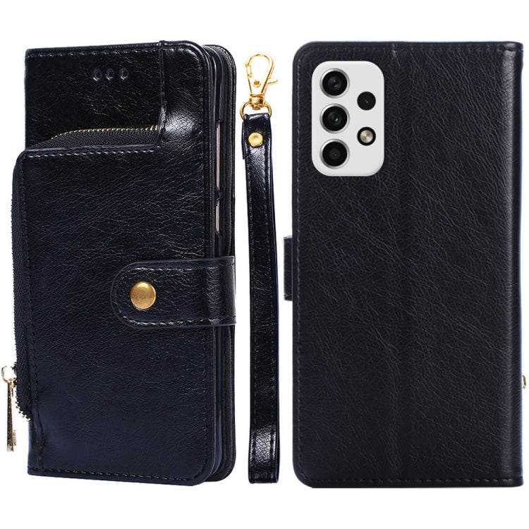 Custodia per cellulare in pelle con cerniera, For Samsung Galaxy A03 EU, For Samsung Galaxy A23 5G, For Samsung Galaxy M33 5G, For Samsung Galaxy M53 5G, For Sony Xperia Ace III, For Xiaomi Poco M4 Pro