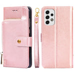 Custodia per cellulare in pelle con cerniera, For Samsung Galaxy A03 EU, For Samsung Galaxy A23 5G, For Samsung Galaxy M33 5G, For Samsung Galaxy M53 5G, For Sony Xperia Ace III, For Xiaomi Poco M4 Pro