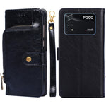 Custodia per cellulare in pelle con cerniera, For Samsung Galaxy A03 EU, For Samsung Galaxy A23 5G, For Samsung Galaxy M33 5G, For Samsung Galaxy M53 5G, For Sony Xperia Ace III, For Xiaomi Poco M4 Pro