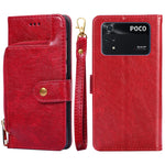 Custodia per cellulare in pelle con cerniera, For Samsung Galaxy A03 EU, For Samsung Galaxy A23 5G, For Samsung Galaxy M33 5G, For Samsung Galaxy M53 5G, For Sony Xperia Ace III, For Xiaomi Poco M4 Pro