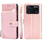 Custodia per cellulare in pelle con cerniera, For Samsung Galaxy A03 EU, For Samsung Galaxy A23 5G, For Samsung Galaxy M33 5G, For Samsung Galaxy M53 5G, For Sony Xperia Ace III, For Xiaomi Poco M4 Pro