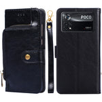 Custodia per cellulare in pelle con cerniera, For Xiaomi Poco X4 Pro 5G, For Xiaomi Redmi K50/Redmi K50 Pro, For Xiaomi Redmi K50 Gaming/Poco F4 GT, For Xiaomi Redmi Note 11 Global/Redmi Note 11S, For Xiaomi Redmi Note 11 Pro Global, For Xiaomi 12 Lite
