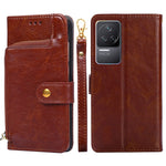 Custodia per cellulare in pelle con cerniera, For Xiaomi Poco X4 Pro 5G, For Xiaomi Redmi K50/Redmi K50 Pro, For Xiaomi Redmi K50 Gaming/Poco F4 GT, For Xiaomi Redmi Note 11 Global/Redmi Note 11S, For Xiaomi Redmi Note 11 Pro Global, For Xiaomi 12 Lite