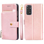 Custodia per cellulare in pelle con cerniera, For Xiaomi Poco X4 Pro 5G, For Xiaomi Redmi K50/Redmi K50 Pro, For Xiaomi Redmi K50 Gaming/Poco F4 GT, For Xiaomi Redmi Note 11 Global/Redmi Note 11S, For Xiaomi Redmi Note 11 Pro Global, For Xiaomi 12 Lite