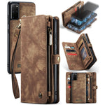 Custodia portafoglio in pelle per Samsung Galaxy S20