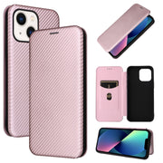 Custodia per telefono in pelle con vibrazione magnetica in fibra di carbonio, For iPhone 14, For iPhone 14 Plus, For iPhone 14 Pro, For iPhone 14 Pro Max