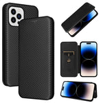 Custodia in pelle con slot carte per iPhone 14 Pro