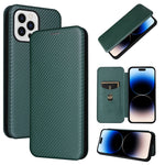 Custodia in pelle con slot carte per iPhone 14 Pro