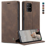 Custodia portafoglio in pelle per Galaxy A71 con slot carte