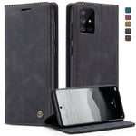 Custodia portafoglio in pelle per Galaxy A71 con slot carte