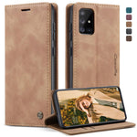 Custodia portafoglio in pelle per Galaxy A71 con slot carte