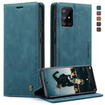Custodia portafoglio in pelle per Galaxy A71 con slot carte
