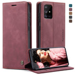 Custodia portafoglio in pelle per Galaxy A71 con slot carte