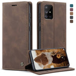 Custodia portafoglio in pelle per Galaxy A71 con slot carte