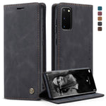 Custodia portafoglio in pelle con slot carte per Galaxy S20