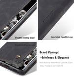 Custodia portafoglio in pelle con slot carte per Galaxy S20