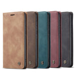 Custodia portafoglio in pelle con slot carte per Galaxy S20