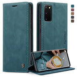 Custodia portafoglio in pelle con slot carte per Galaxy S20