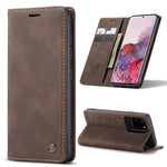 Custodia portafoglio in pelle con slot carte per Galaxy S20