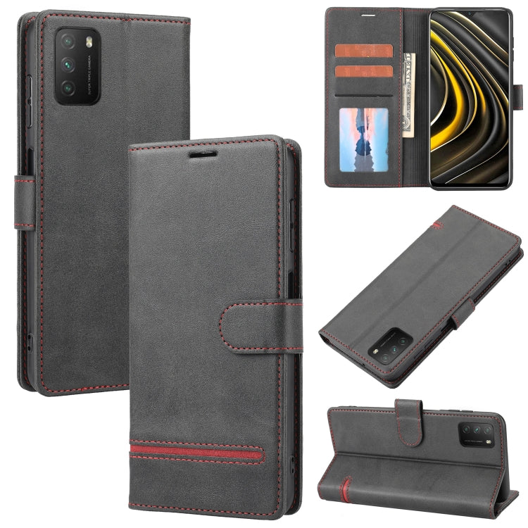 Custodia per telefono in pelle con flip a portafoglio classico, For Xiaomi Redmi 9T / Poco M3, For Xiaomi Redmi 10 4G / 10 2022, For Xiaomi Redmi 10 5G / Note 11E, For Xiaomi Redmi 10A