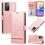 Custodia per telefono in pelle con flip a portafoglio classico, For Xiaomi Redmi 9T / Poco M3, For Xiaomi Redmi 10 4G / 10 2022, For Xiaomi Redmi 10 5G / Note 11E, For Xiaomi Redmi 10A