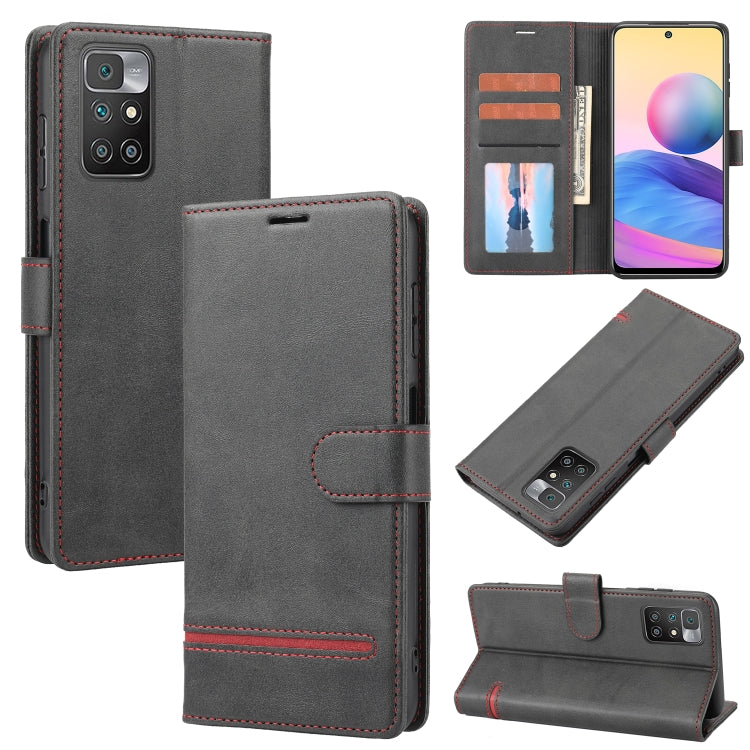 Custodia per telefono in pelle con flip a portafoglio classico, For Xiaomi Redmi 9T / Poco M3, For Xiaomi Redmi 10 4G / 10 2022, For Xiaomi Redmi 10 5G / Note 11E, For Xiaomi Redmi 10A